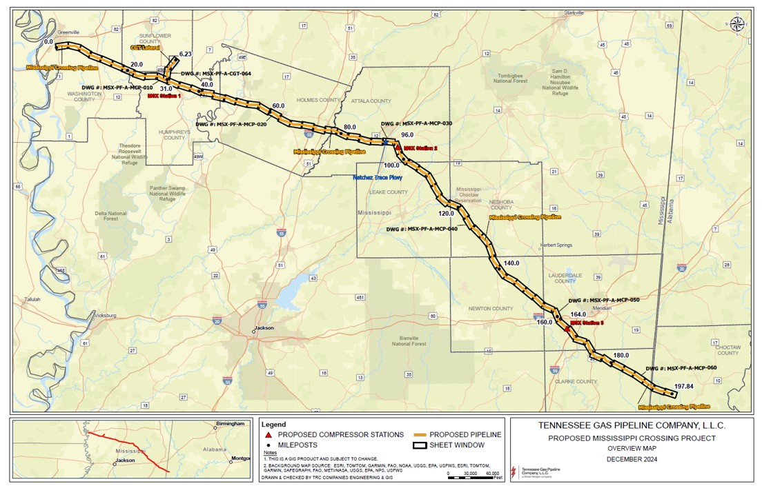 Mississippi Crossing Project - General Overview Map