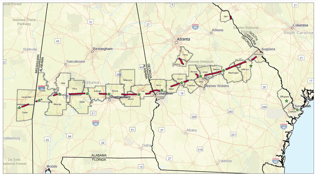 South System Expansion 4 Project – General Overview Map