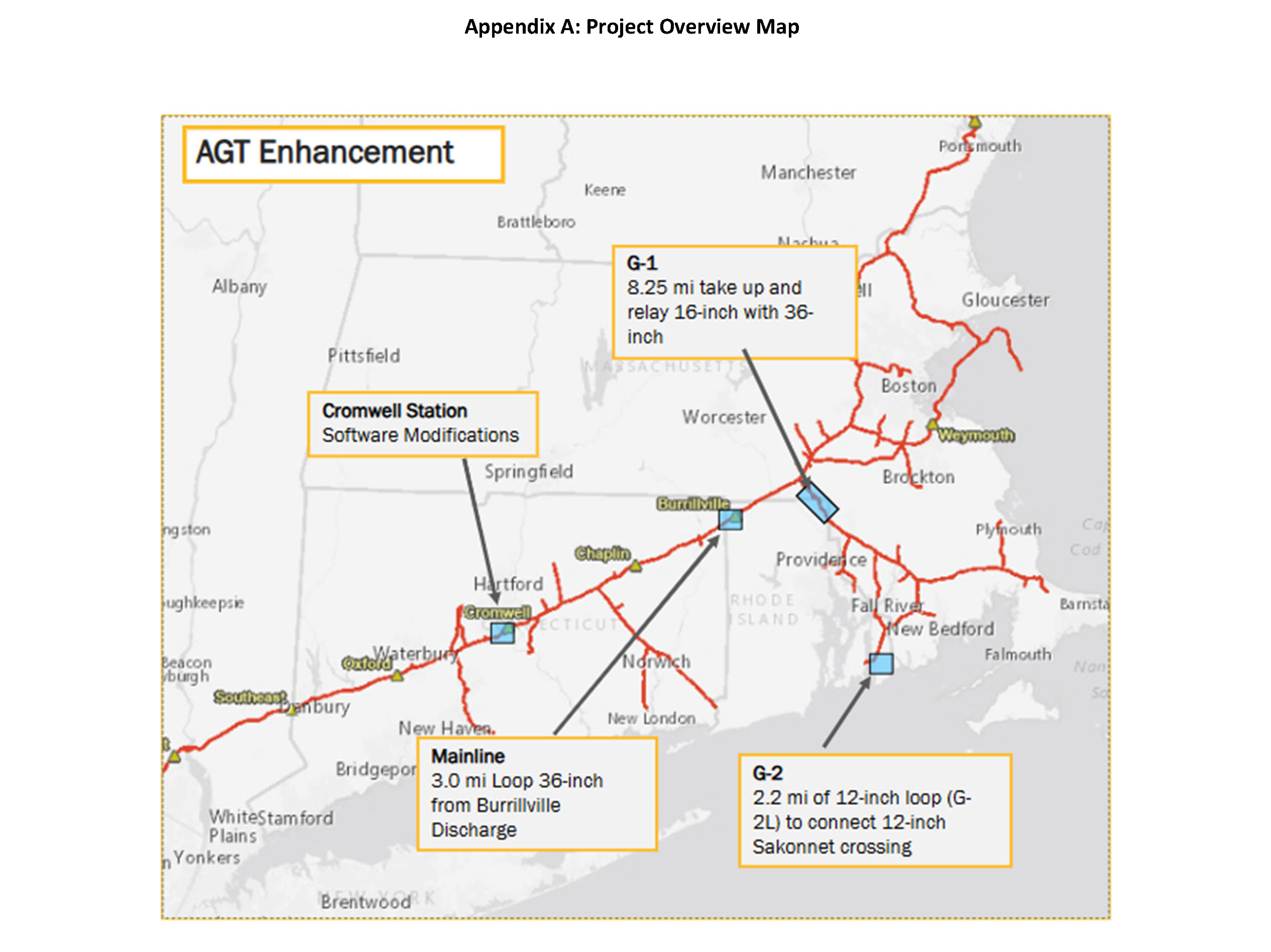 Algonquin Gas Transmission, LLC AGT Enhancement Project Map